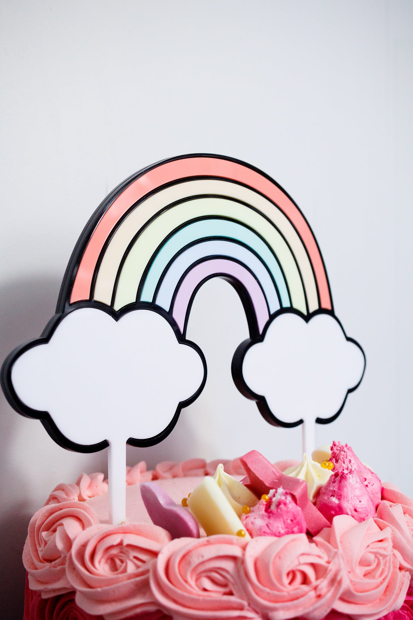 Rainbow Birthday Cake Topper