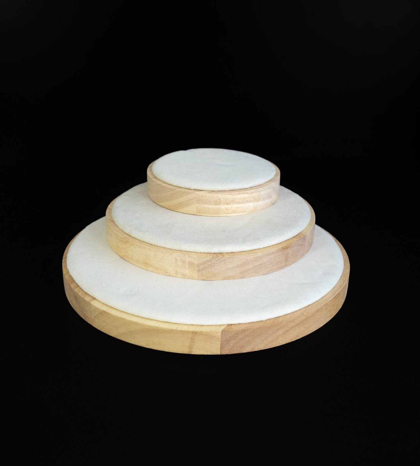 Jewellery Display Bamboo Round Set of 3