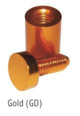 Aluminium Standoff Flat Top Gold