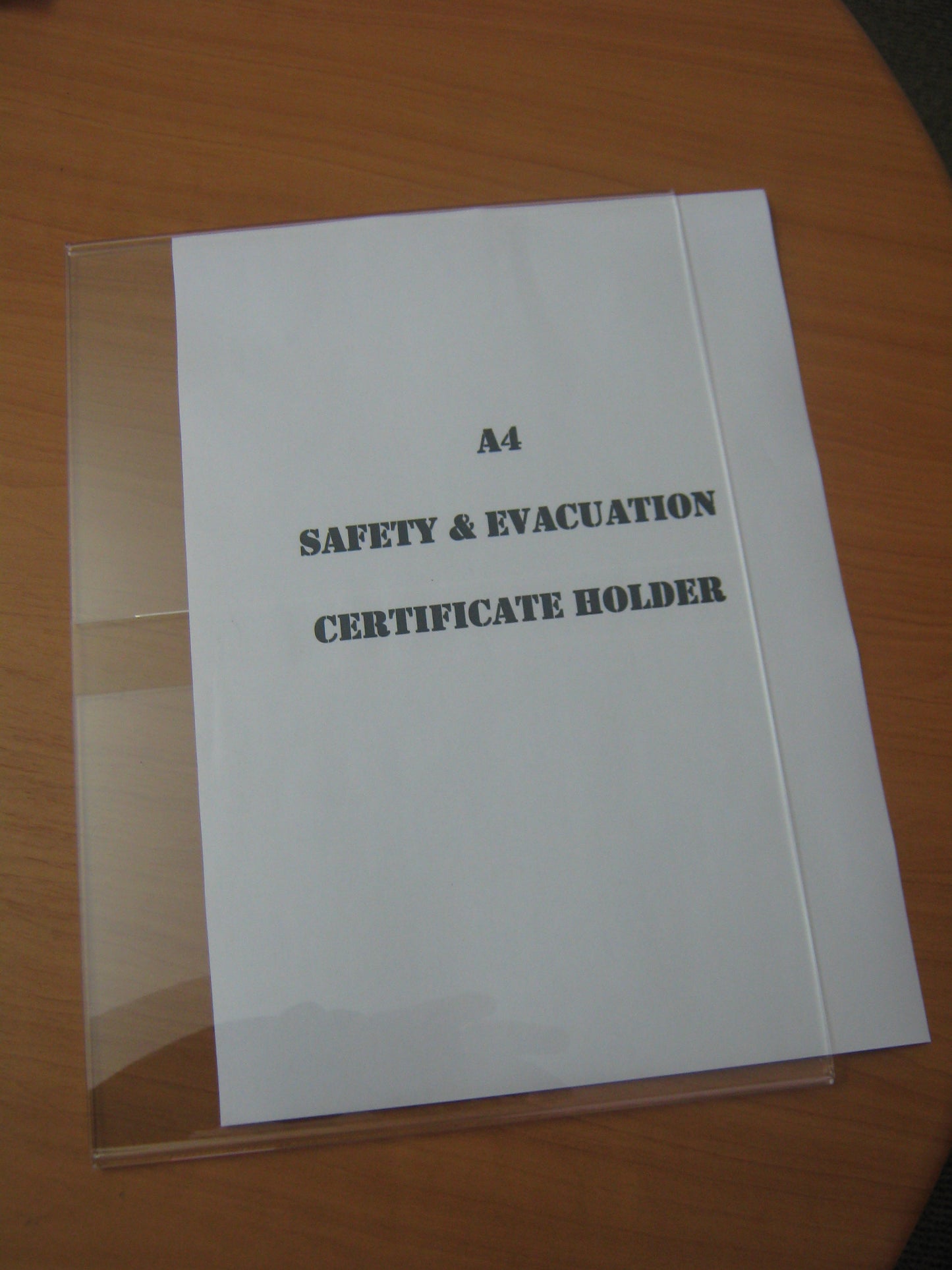 C Shape Certificate Holder
