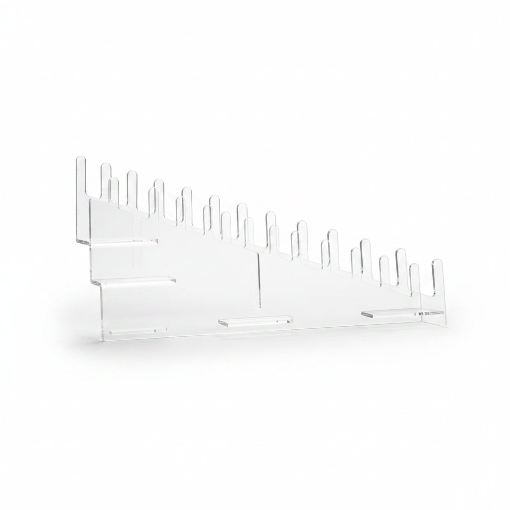 12 Plate Acrylic Stand Heavy Duty - Maxim Displays Range by Cambrian Plastics