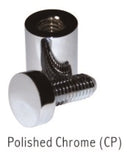 Aluminium Standoff Flat Top Polished Chrome